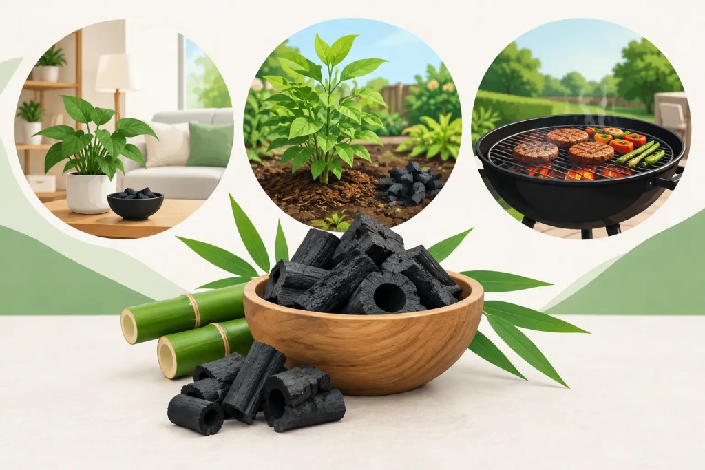 Bamboo Charcoal Benefits for Home, Garden, and Grill