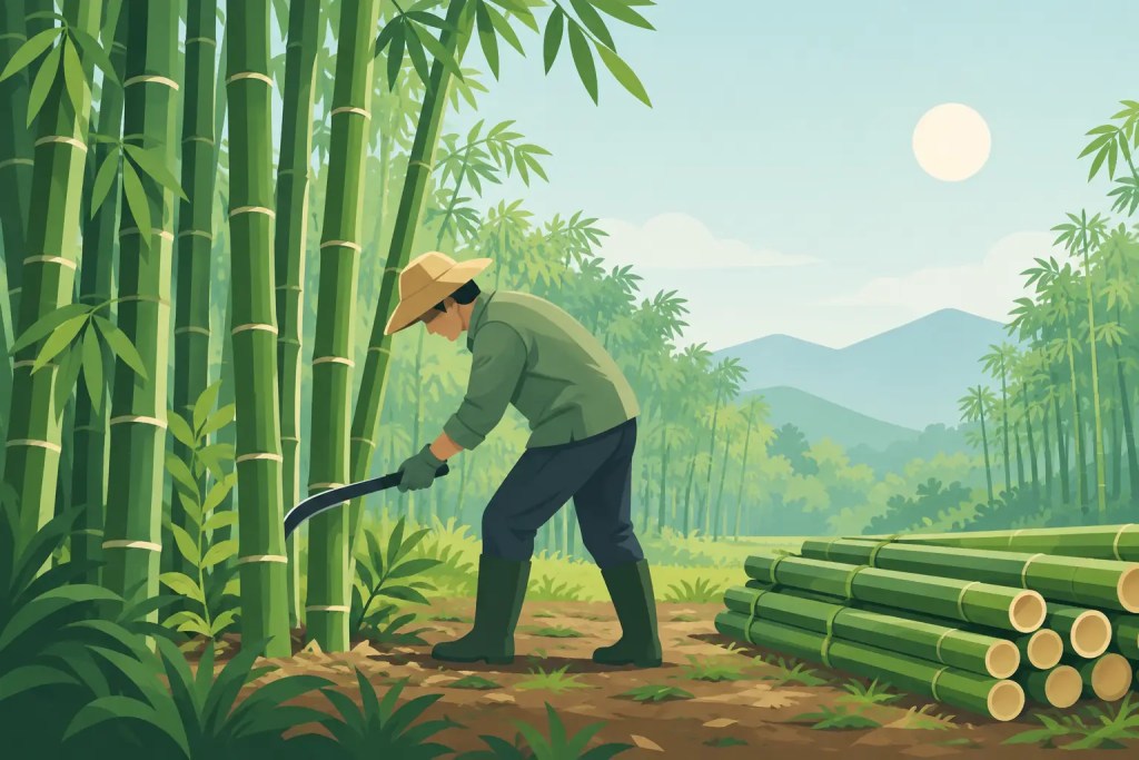 How to Harvest Bamboo Poles Without Hurting the Grove